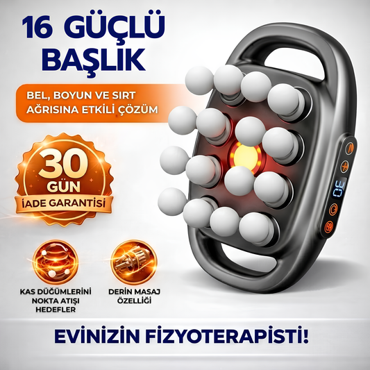 Rahatvia | 16 Başlıklı Derin Doku Masaj Aleti